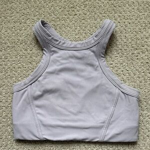 Lululemon Light Purple Ribbed Sports Bra